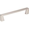 Jeffrey Alexander 128 mm Center-to-Center Satin Nickel Square Boswell Cabinet Pull 177-128SN